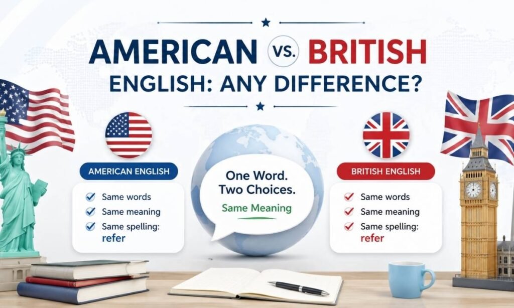 American vs British English Any Difference