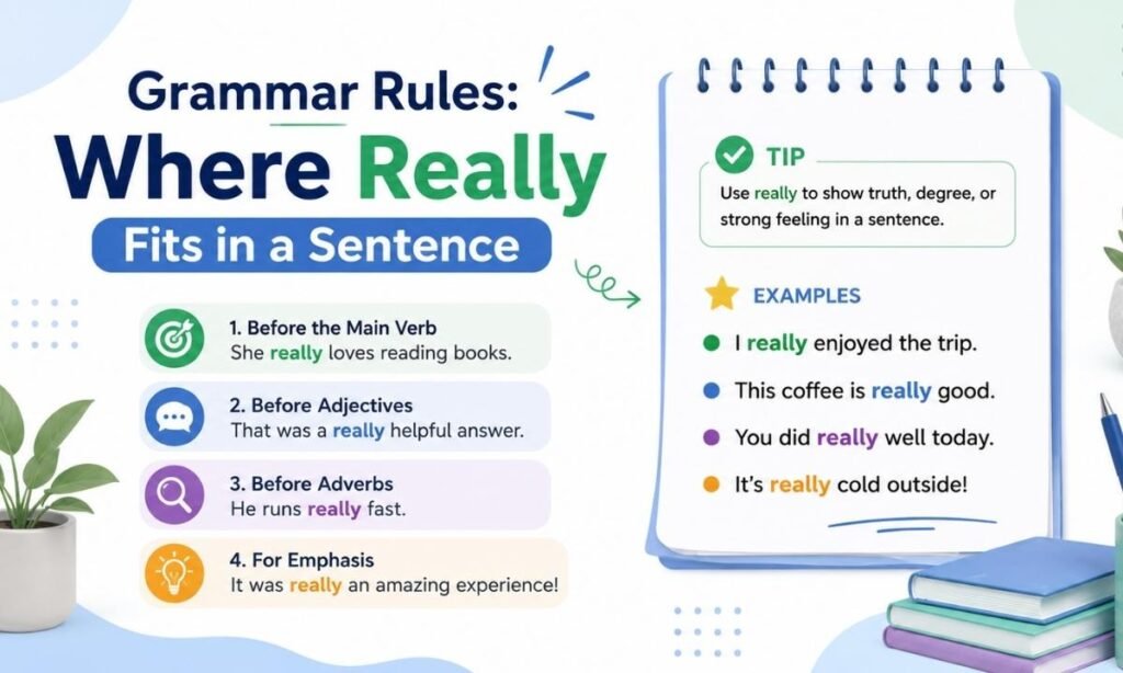 Grammar Rules Where Really Fits in a Sentence