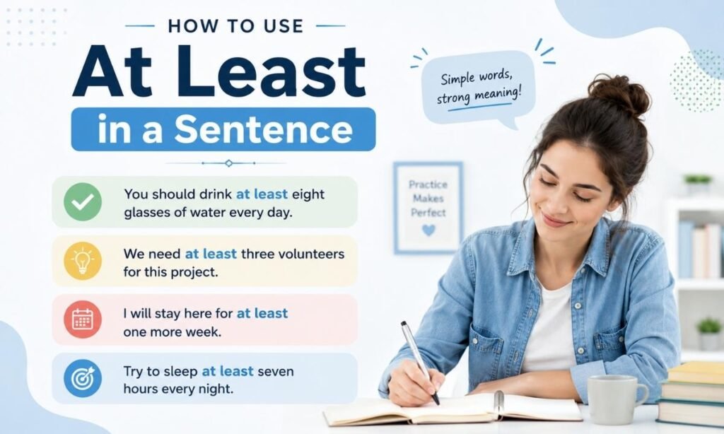 How to Use At Least in a Sentence