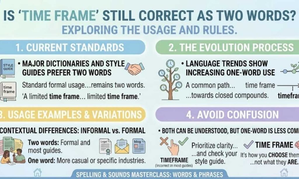 Is Time Frame Still Correct as Two Words
