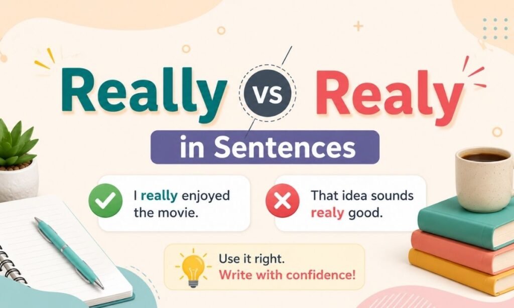 Really vs Realy in Sentences