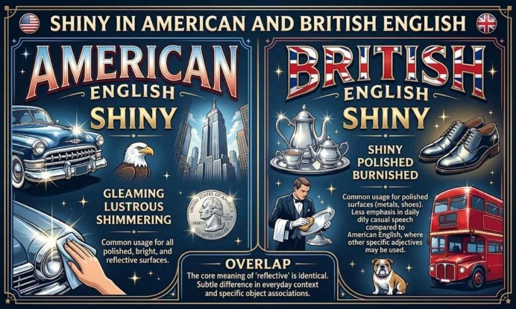 Shiny in American and British English