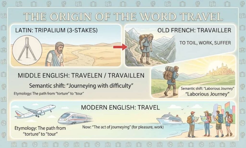 The Origin of the Word Travel