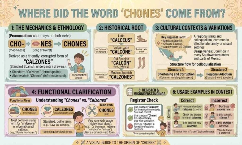 Where Did the Word Chones Come From