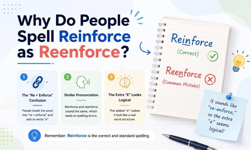 Why Do People Spell Reinforce as Reenforce
