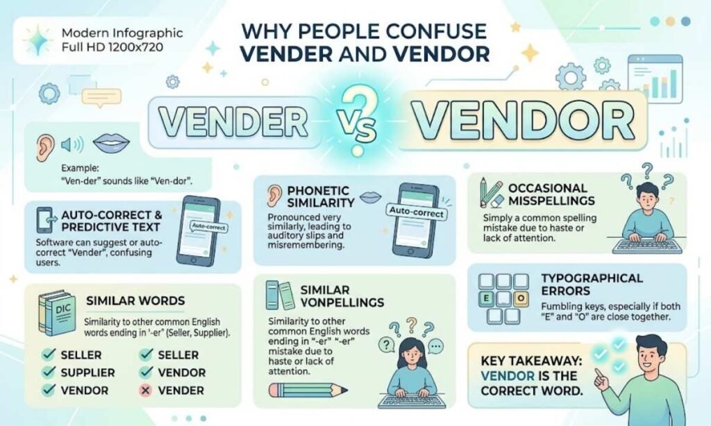 Why People Confuse Vender and Vendor