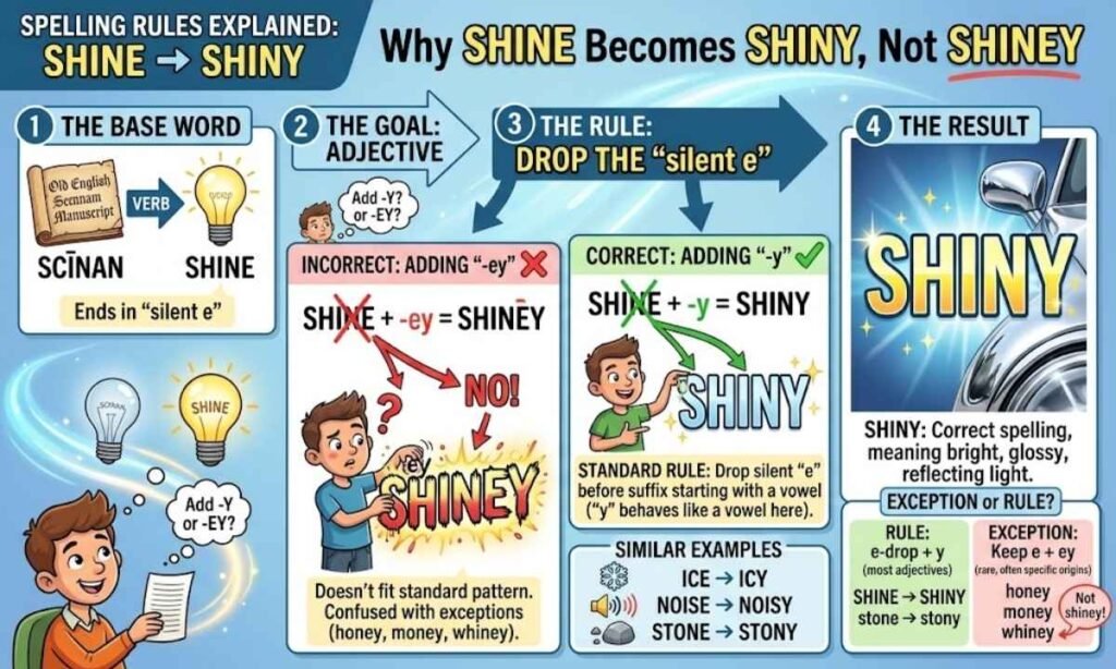 Why Shine Becomes Shiny Instead of Shiney