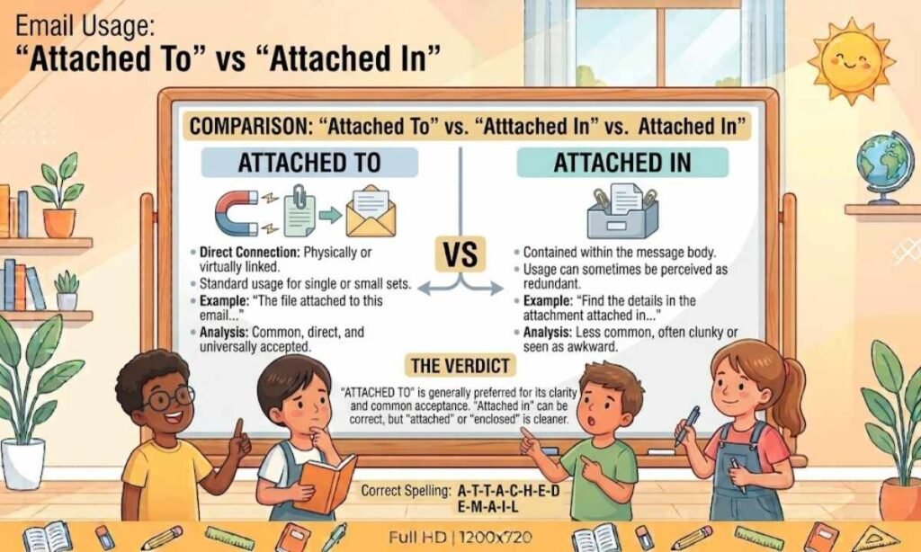 Attached To or Attached In an Email