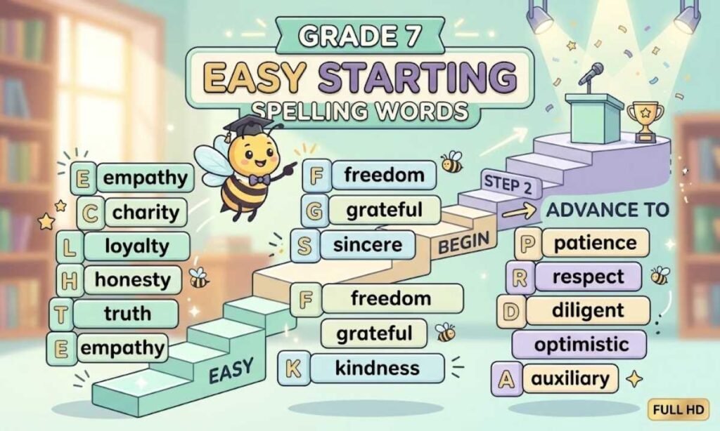 Easy Grade 7 Spelling Words to Start With