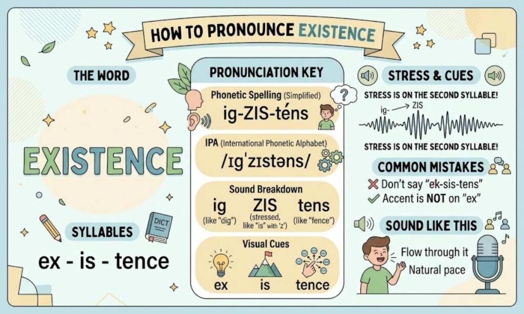 How to Pronounce Existence