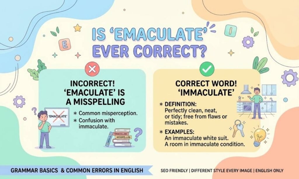 Is Emaculate Ever Correct