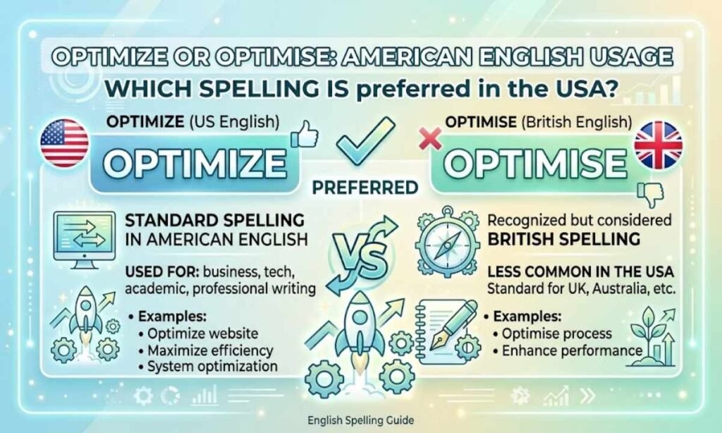 Optimize or Optimise in American English