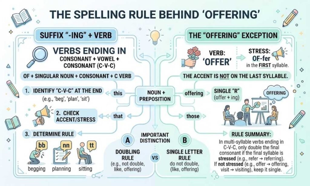 The Spelling Rule Behind Offering