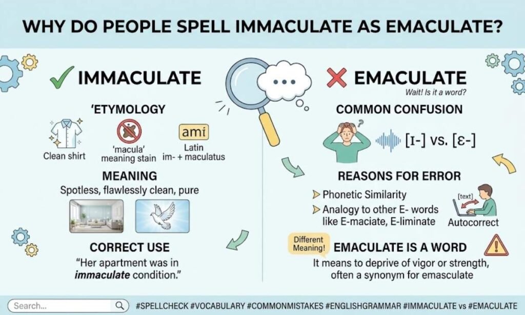 Why Do People Spell Immaculate as Emaculate