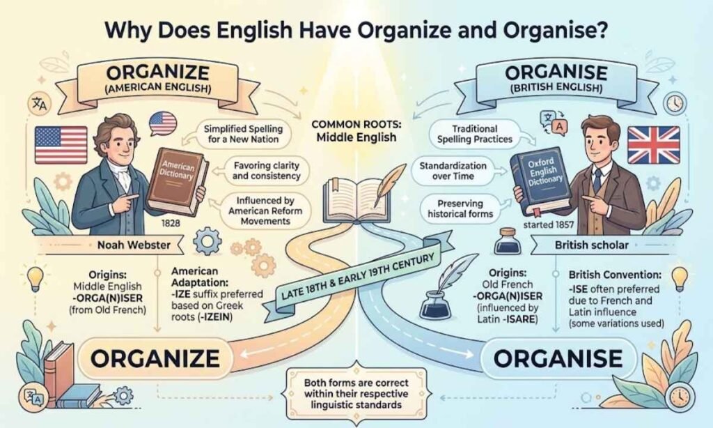 Why Does English Have Organize and Organise
