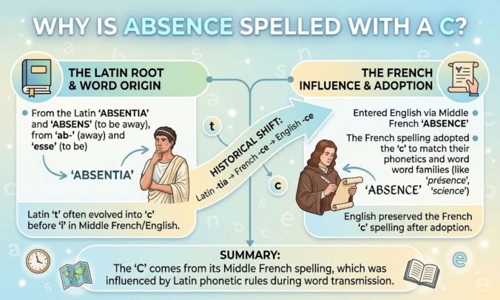 Why Is Absence Spelled With a C