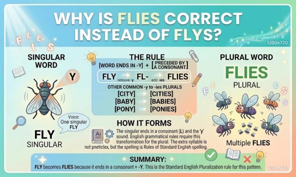 Why Is Flies Correct Instead of Flys