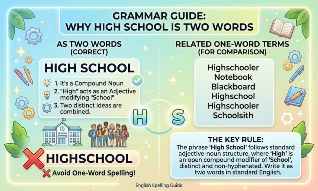 Why Is High School Written as Two Words