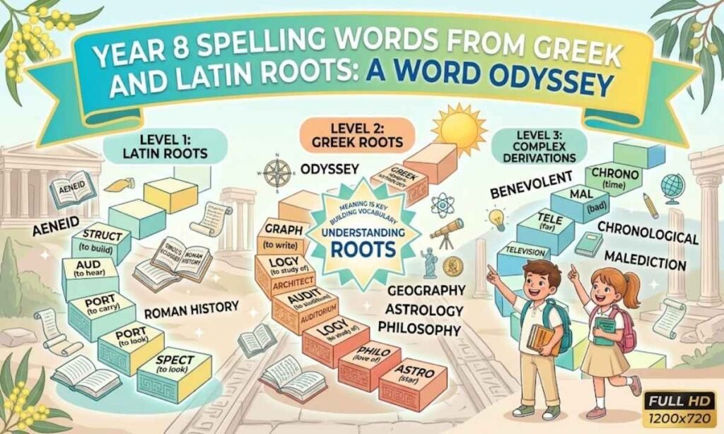 Year 8 Spelling Words From Greek and Latin Roots