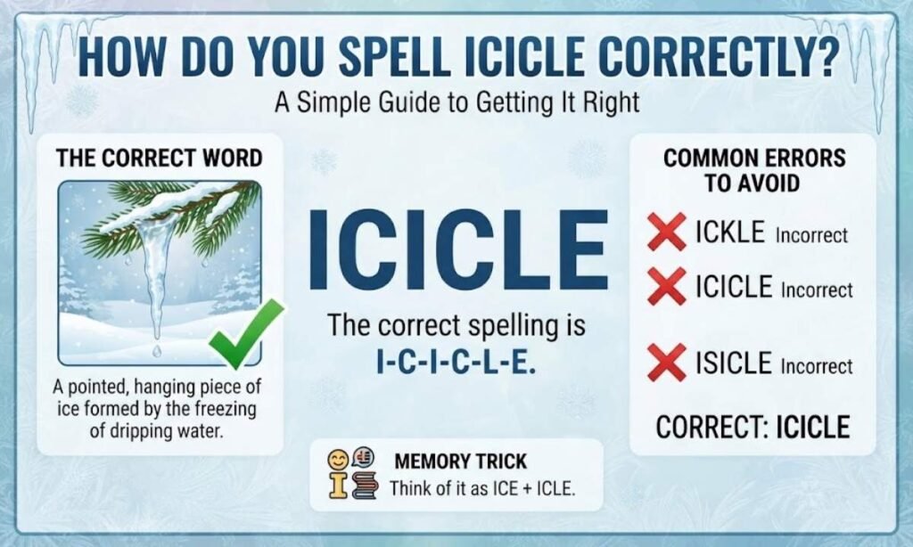 How Do You Spell Icicle Correctly