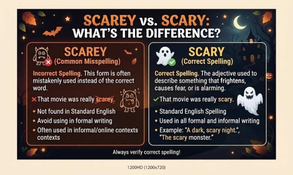 Scarey vs. Scary Whats the Difference