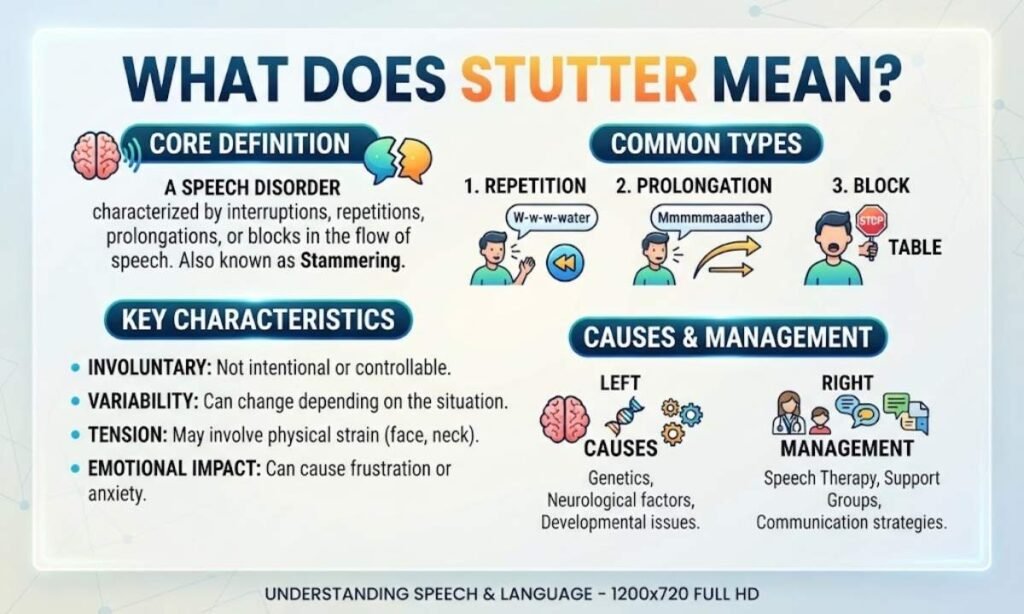 What Does Stutter Mean