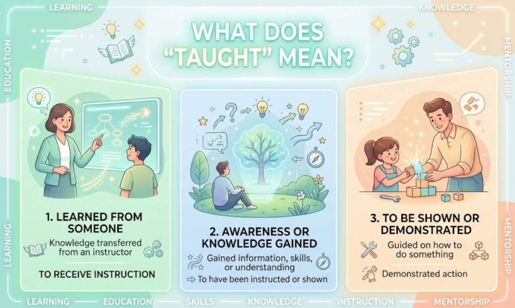 What Does Taught Mean