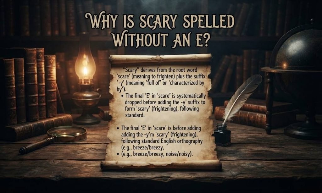 Why Is Scary Spelled Without an E