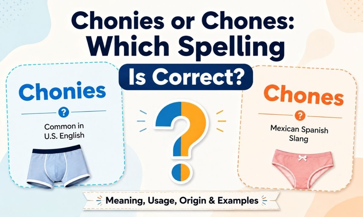 Chonies or Chones Which Spelling Is Correct