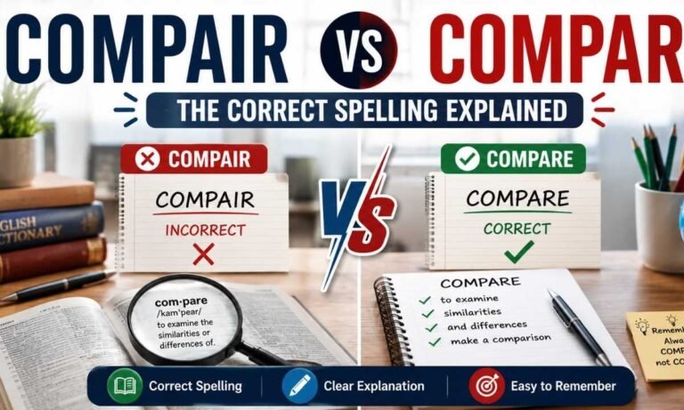 Compair vs Compare The Correct Spelling Explained