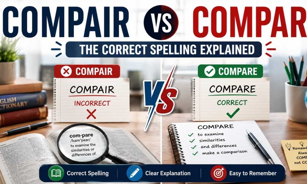 Compair vs Compare The Correct Spelling Explained