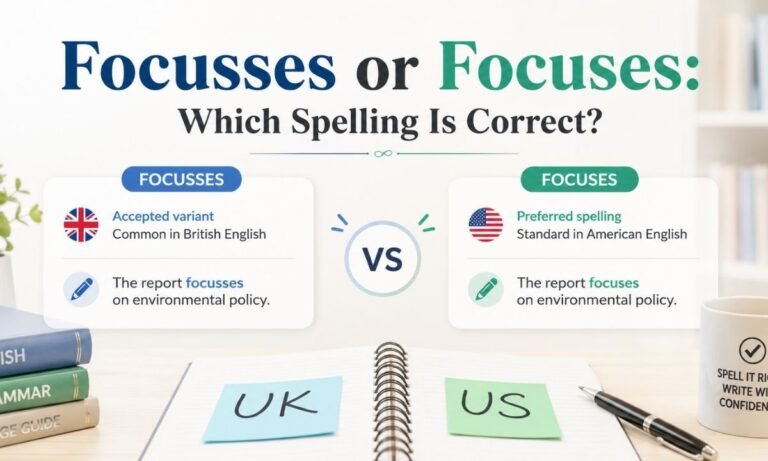 Focuses or Focusses Which Spelling Is Actually Correct