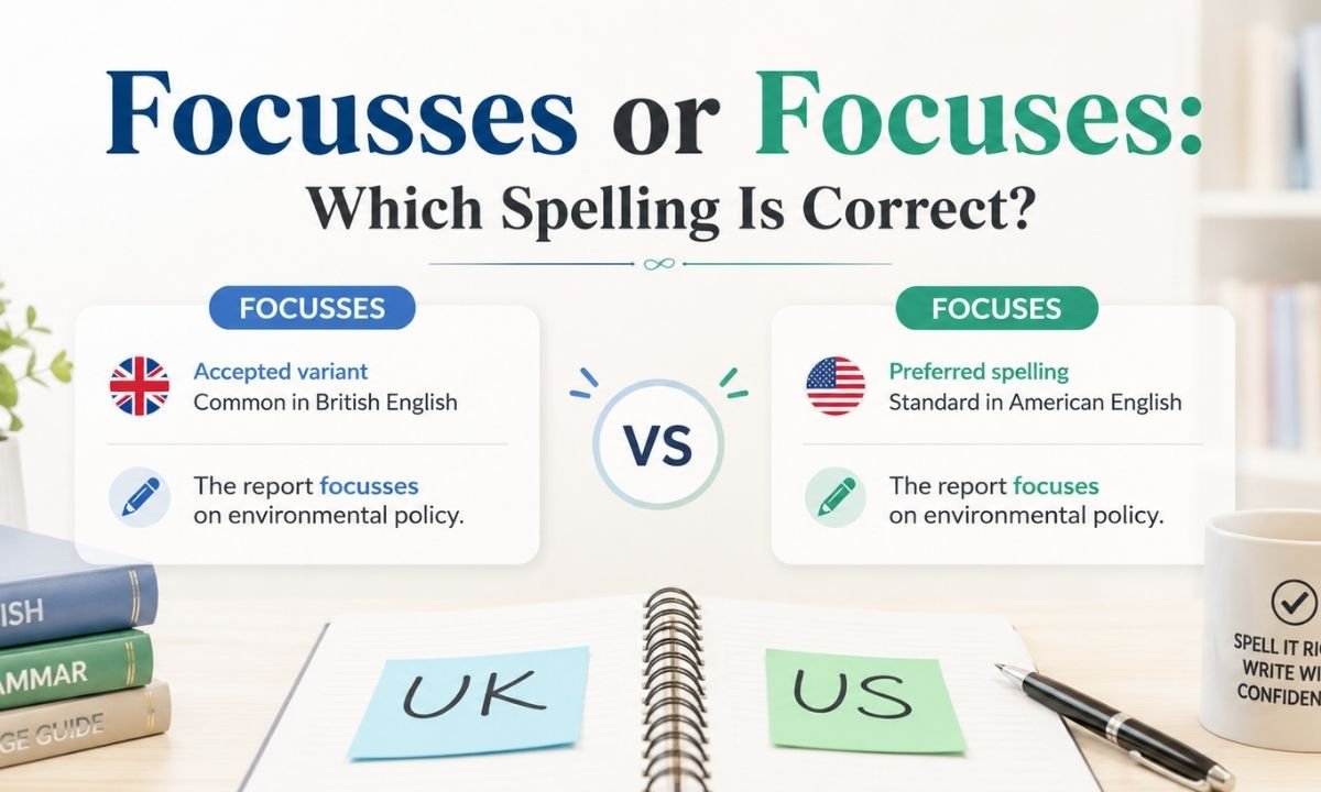 Focuses or Focusses Which Spelling Is Actually Correct