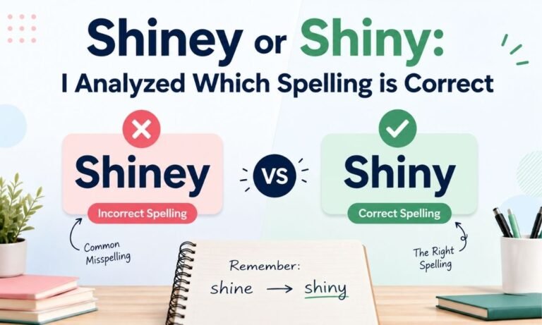 Shiney or Shiny The Correct Spelling Explained