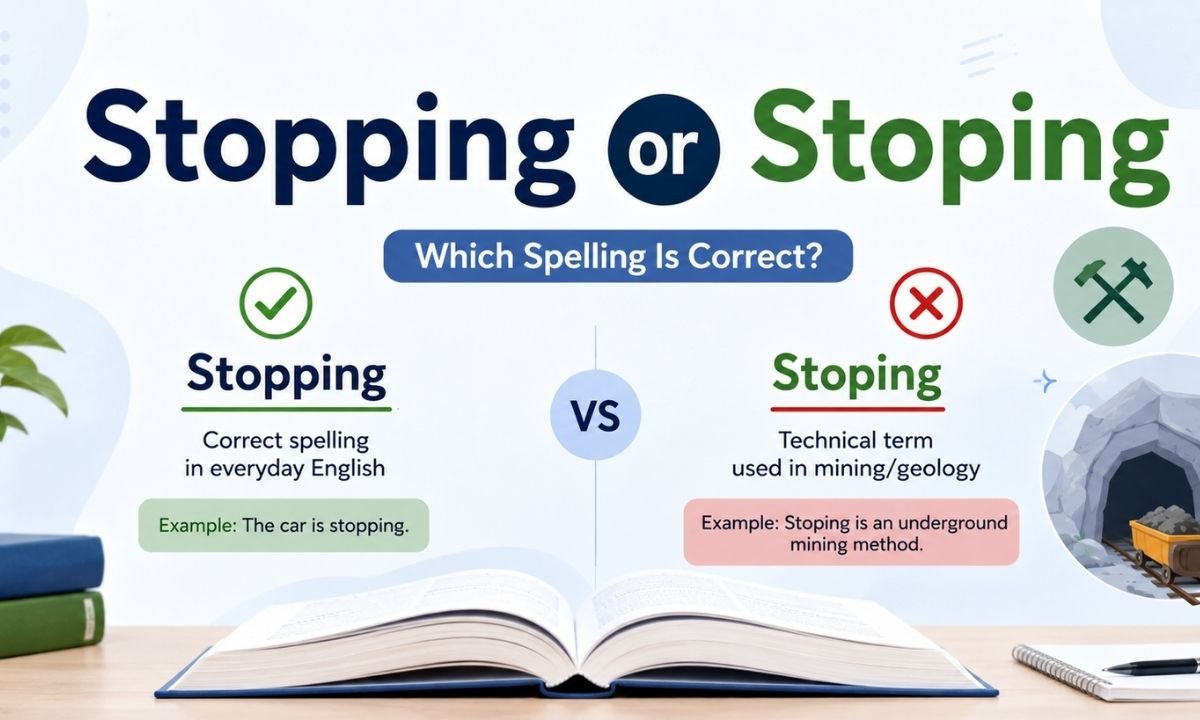 Stopping or Stoping Which Spelling Is Correct