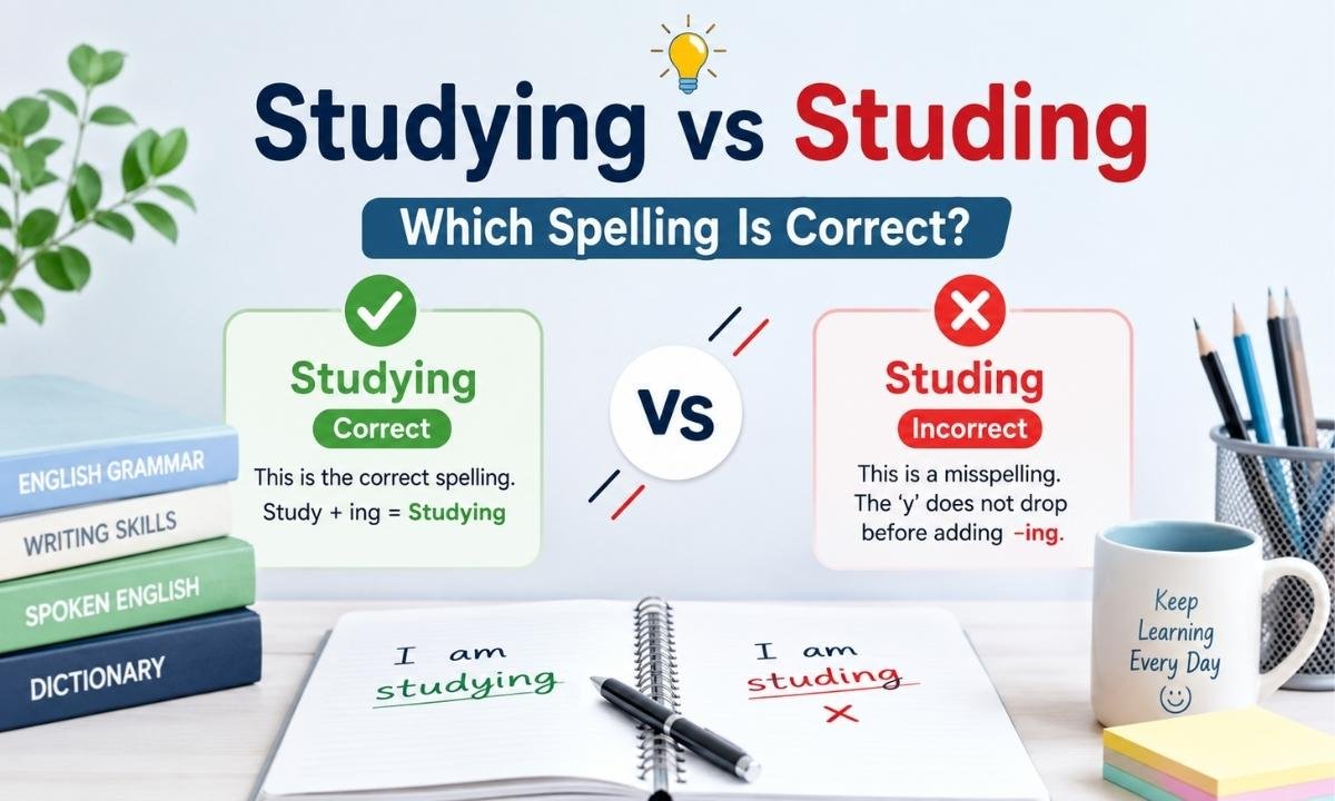 Studying vs Studing The Correct Spelling Explained With Examples