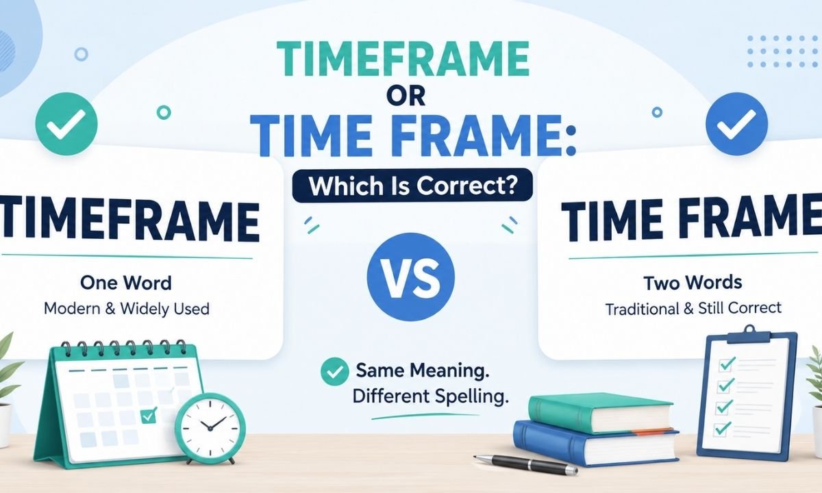 Timeframe or Time Frame Which Is Correct