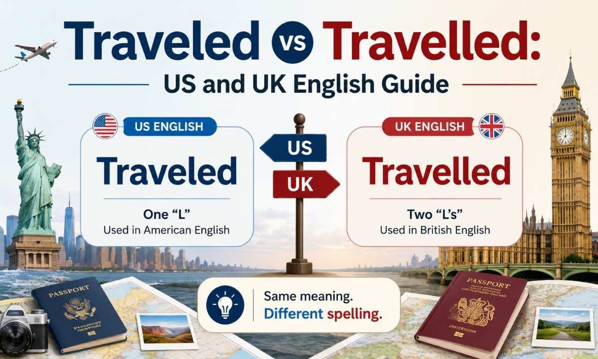 Traveled vs Travelled US and UK English Guide
