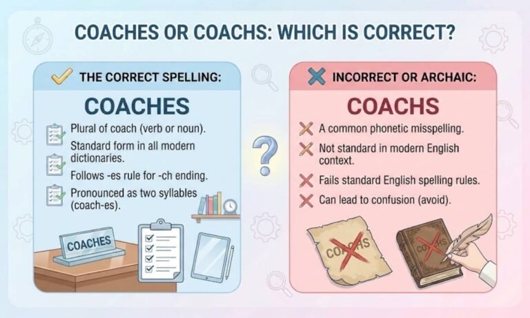 Coaches or Coachs Which Spelling Is Correct