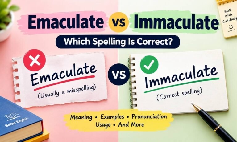 Emaculate vs Immaculate