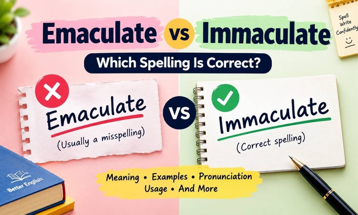 Emaculate vs Immaculate