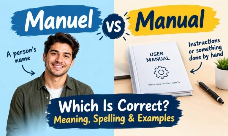 Manuel vs Manual