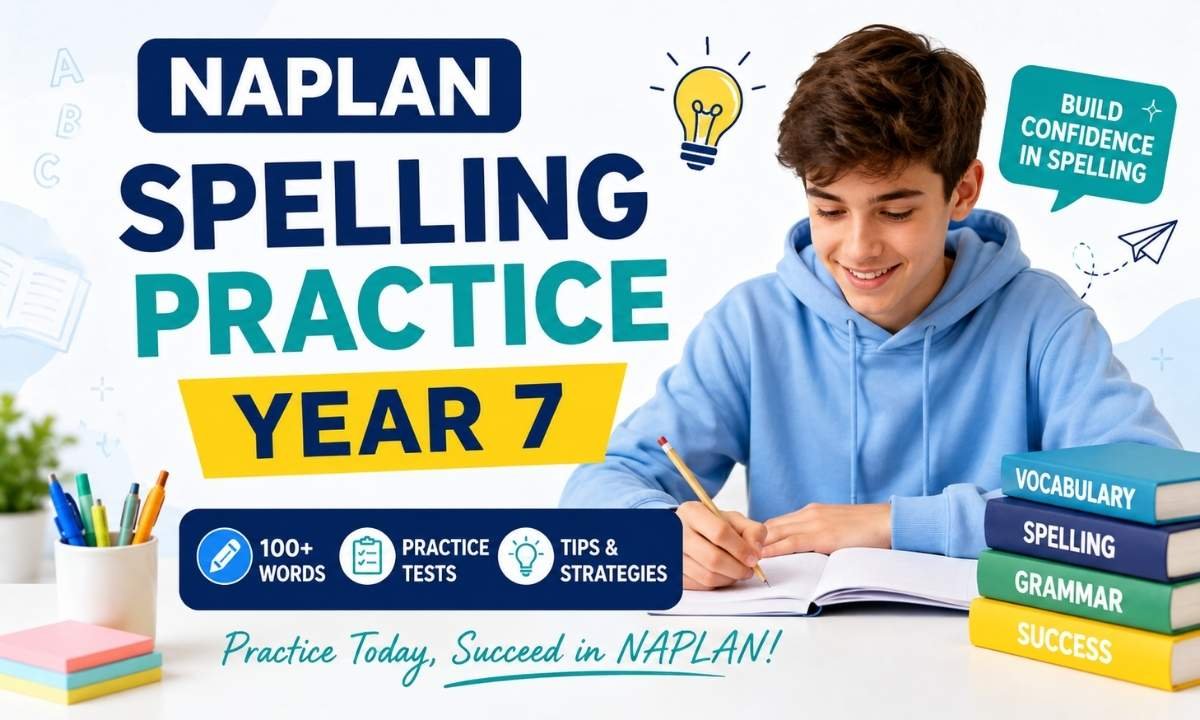 NAPLAN Spelling Practice Year 7 Words, Tests and Tips