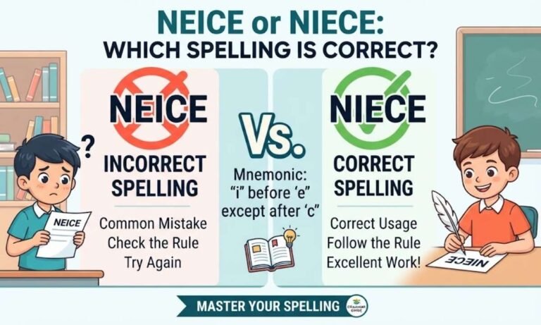 Neice or Niece Which Spelling Is Correct