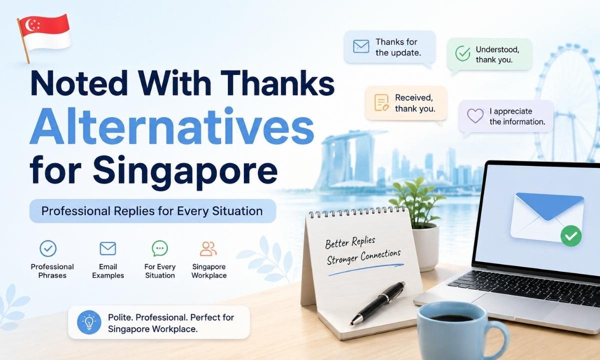 Noted With Thanks Alternatives for Singapore Professional Replies for Every Situation