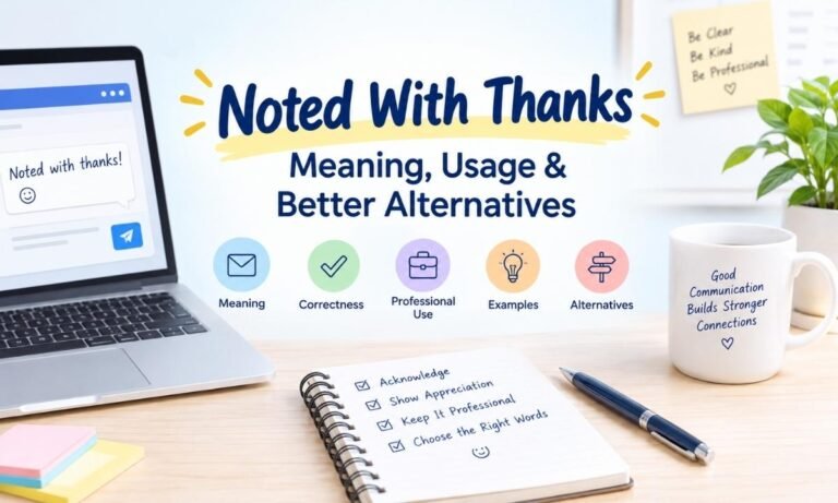 Noted With Thanks Meaning, Usage, and Better Alternatives