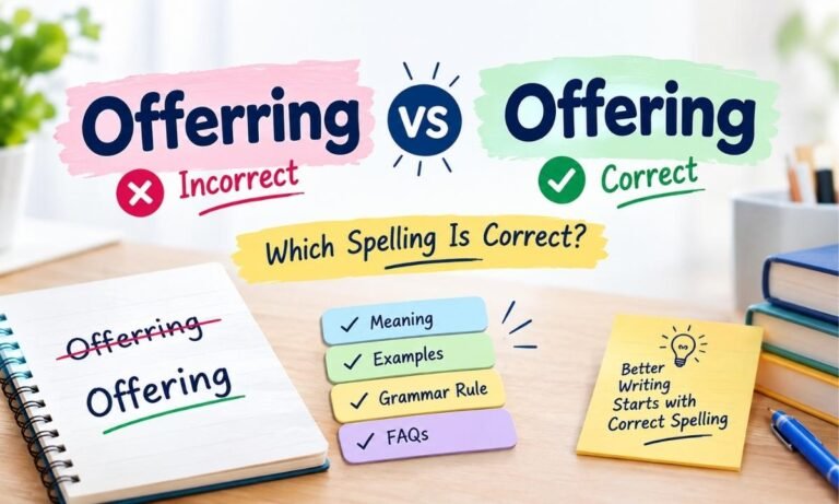 Offerring vs Offering Which Spelling Is Correct