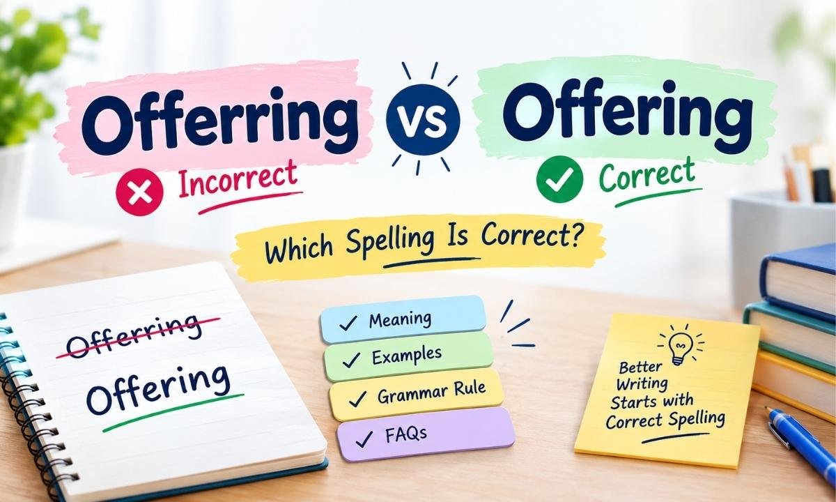 Offerring vs Offering Which Spelling Is Correct