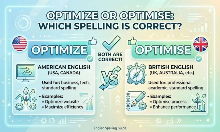 Optimize or Optimise Which Spelling Is Correct