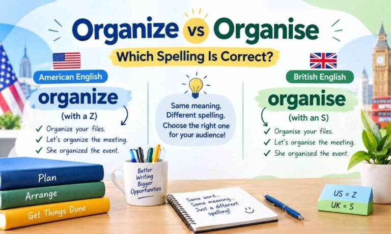 Organize vs Organise Which Spelling Is Correct